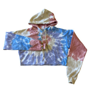 Katie J Tie dye crop hoody, Large