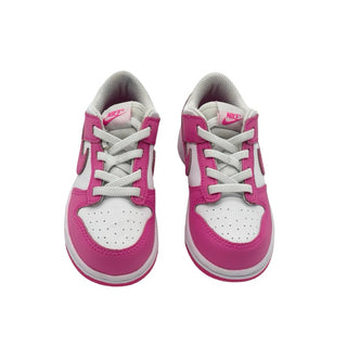 Nike pink/white dunk low, 8.5 little kid