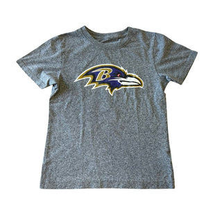 NFL Team Apparel Grey Baltimore Ravens tshirt, 6-7 years
