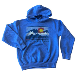 Gildan Blue Vail Colorado hoody, 6-7 years