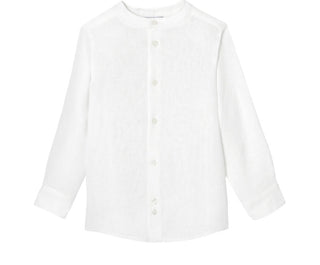 Jacadi White Button Down linen shirt, 3 years