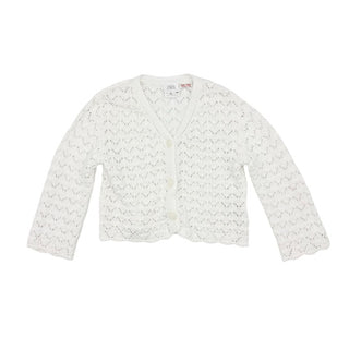 Zara white eyelet cardigan , 3 years