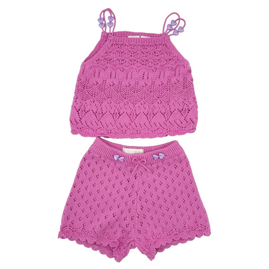 Zara pink eyelet set, 5 years