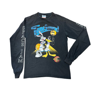 Junk Food Black Space Jam “Tune Squid” long sleeve, Youth large