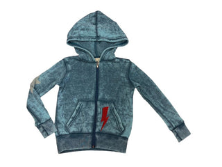 Rowdy Sprout "Bowie" Tie Dye Effect Zip Up Hoodie - New , 18-24 months