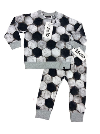Molo Soccer Ball Print Set - New With Tags, 1 year