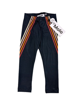 Molo Navy Blue Leggings with Stripes - New With Tags, 3 years