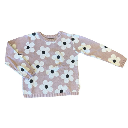 Hux lavender flower sweater, 6 years