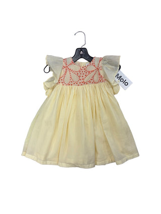 Molo Cream dress with orange stitching, new with tag, 2 years