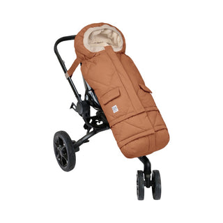 7 A.M. Enfant Benji Sherpa Blanket 212 Evolution Footmuff in quilted spice, 6 months - 4 years