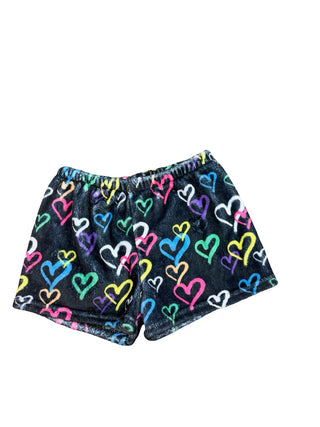 Top Trenz fuzzy pajama shorts, 7-8 years