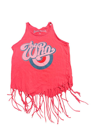 Rowdy Sprout Red Graphic Tank top, 8 years
