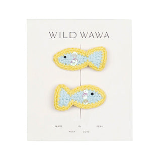 Wild Wawa Crochet Clip Set in Fish New with Tags, O/S