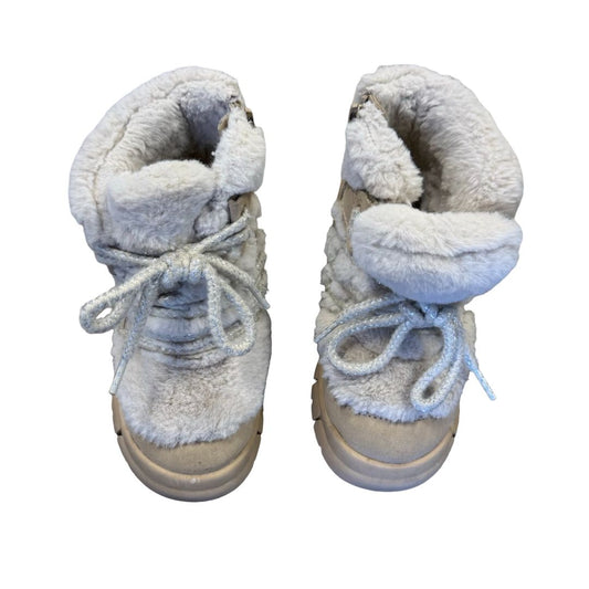 Zara tan shearling boots, euro 24 little kid