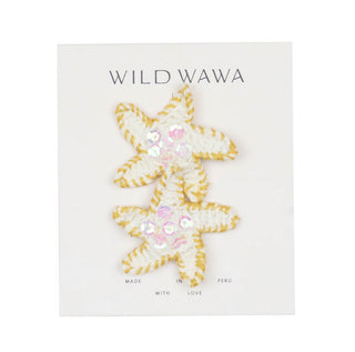 Wild Wawa Crochet Clip Set in Starfish New with Tags, O/S