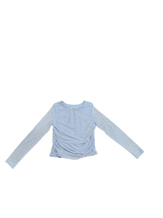 Mia New York Blue long sleave rhinestone top, 7 Year