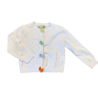 Stella McCartney white cardigan w/bows, 3 years