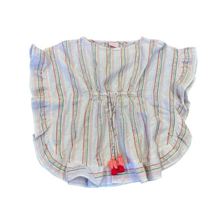 Lison Paris stripe lurex caftan , 2-4 years