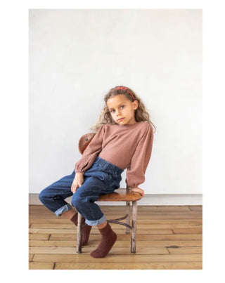 Soor Ploom Agnes Merino Wool Sweater | Dusty Pink, 8 years