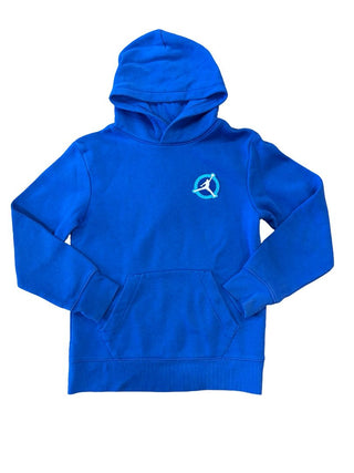 Nike Blue Jordan Graphic Hoodie Sweatshirt, 10-12 years