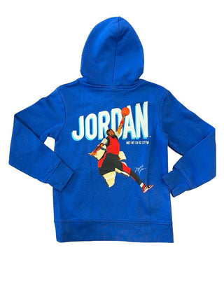 Nike Blue Jordan Graphic Hoodie Sweatshirt, 10-12 years