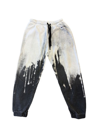 Nununu Dip-Dye Effect Black and White Sweatpants, 8-9 years