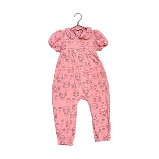Mini Rodini Cat Sleeper with Gem Buttons, 9-18 months
