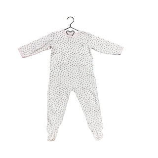 Petit Bateau Velour floral sleeper, 24 months