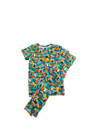 Posh Peanut Colourful bird PJS, 2 years