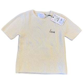 Zara new w/tags ivory sweater, 11-12 years