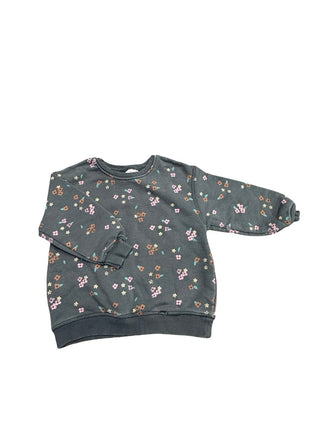 Zara Gray Floral sweater, 2-3 years