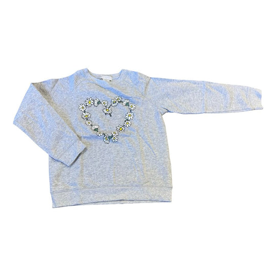 Stella McCartney grey daisy heart long sleeve, 10 years