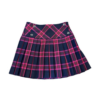 Jacadi new /tags navy/pink plaid skirt, 8 years