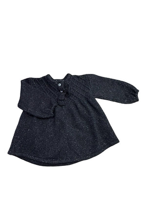 Zara Black metalic sparkle knite cardigan, 6-9 months
