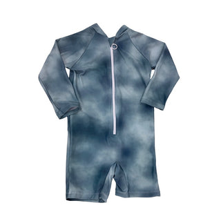 Current Tyed Green tie dye one piece rash guard/swim suit, 2 years