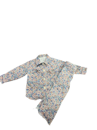 Zara Colourful jean jacket/jean set, 2-3 years