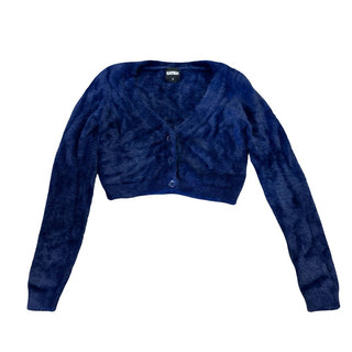Katie J navy cropped cardigan, medium