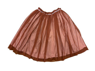 Bonton Layered Tulle and Sparkle Rust-Coloured Skirt, 5-7 years