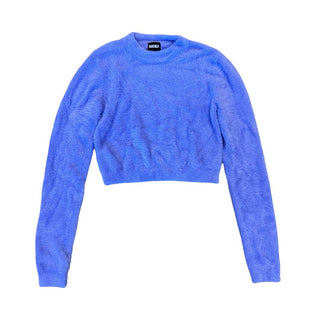 Katie J purple crew neck sweater, xlarge
