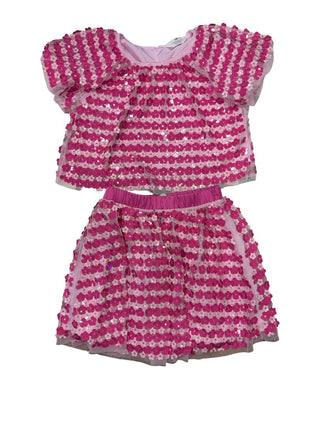 H&M Sequin Pink Flower and Tulle Set, 6-8 years