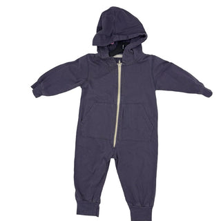Mini Mioche Purple hooded play suit, 3-6 months
