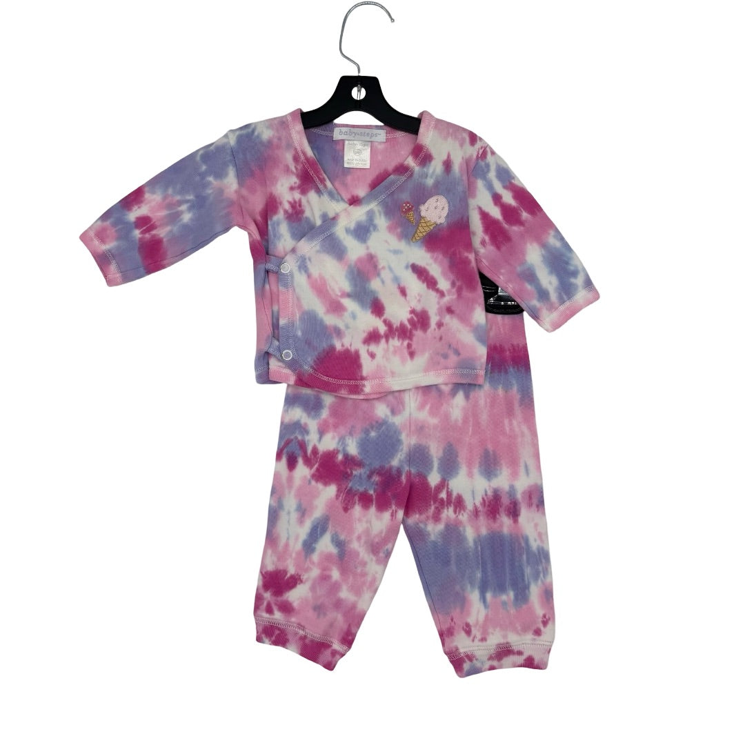 Baby Steps Tie dye ice cream set, 3 months