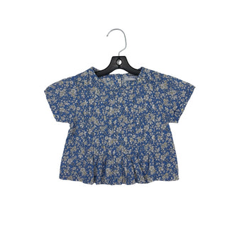 Ginger snaps  Blue daisy top, 6 months