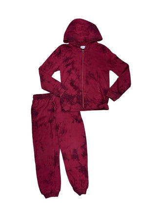 Splendid washed burgundy sweat set, 6 years