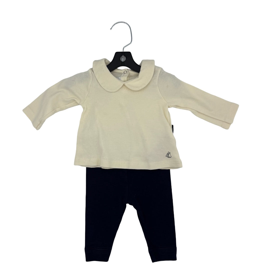 Petit Bateau Shirt/leggings set, 3 months