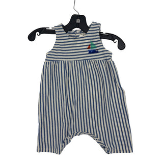 Bobo Choses Blue stripped romper/play suit, 3 months