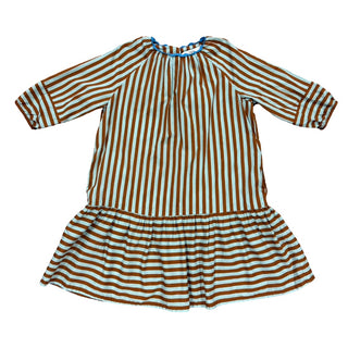 Zara Brown and blue striped dress, 4/5 Years