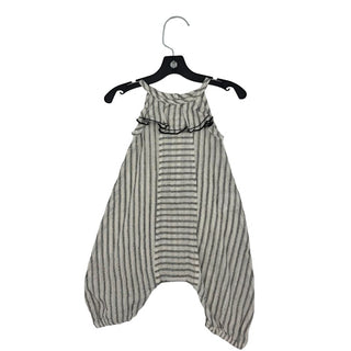 1 + in the Family Black/white stripped romper, 3 months