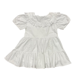 Zara White button dress, 18-24 months