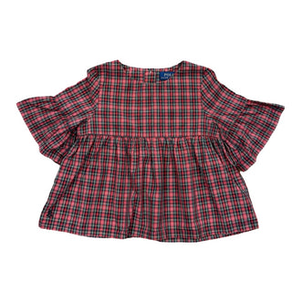 Polo Ralph Lauren Red Plaid top, 4 years
